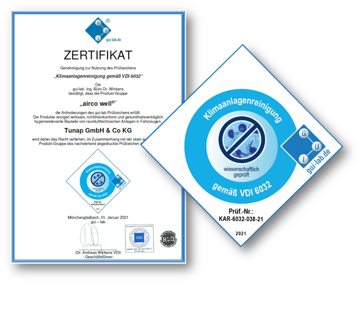 gui-lab Zertifikat